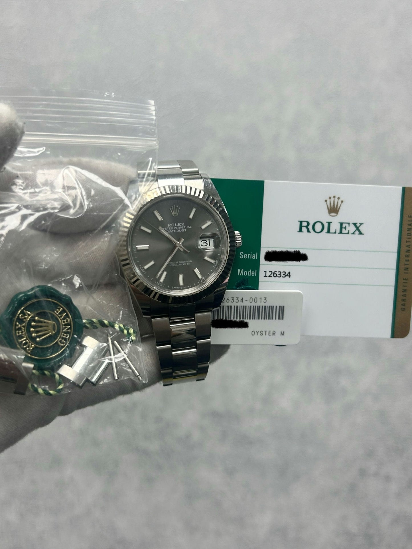 Rolex Datejust 126334 with Card and White Tag