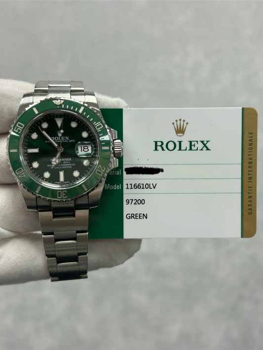 Rolex Submariner Date 116610LV with Card