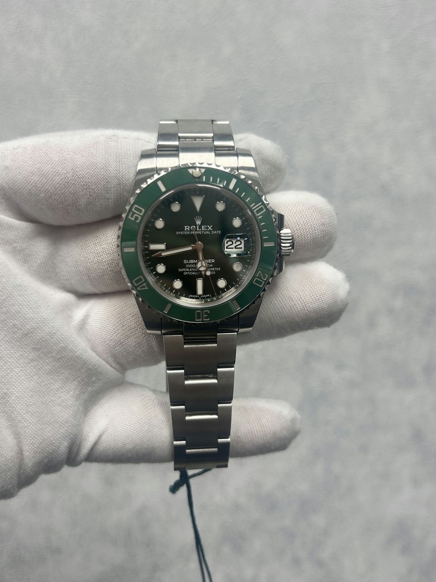 Rolex Submariner 116610LV with White Tag and Card