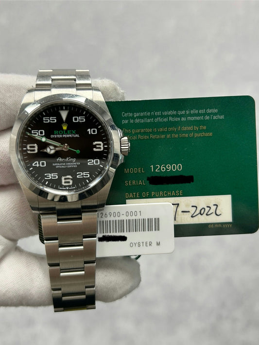 Rolex Air-King 126900 with Card