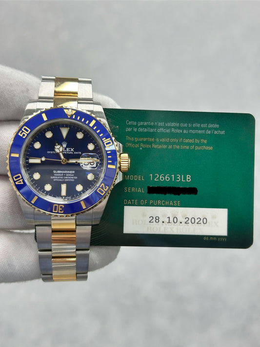 Rolex Submariner Date 126613lB with Card
