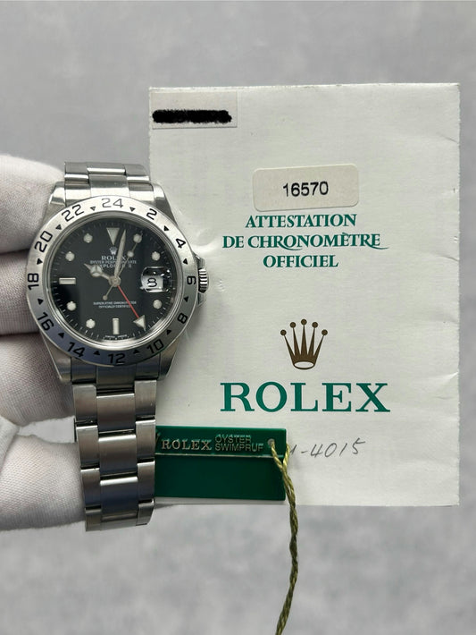 Rolex Explorer II 16570 with Card