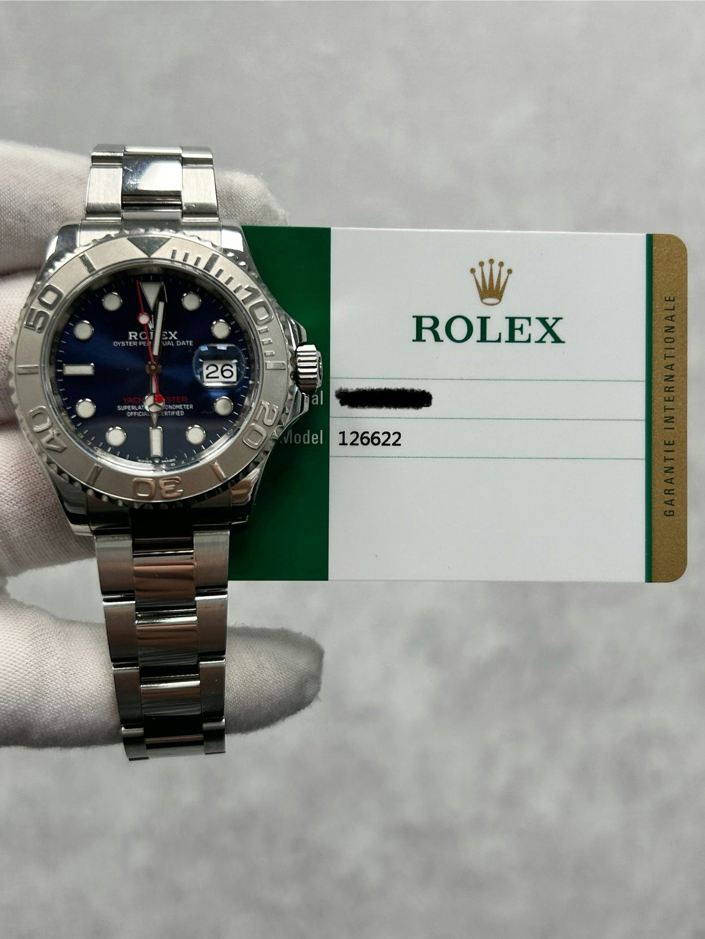 Rolex Yacht-Master 126622 with Card