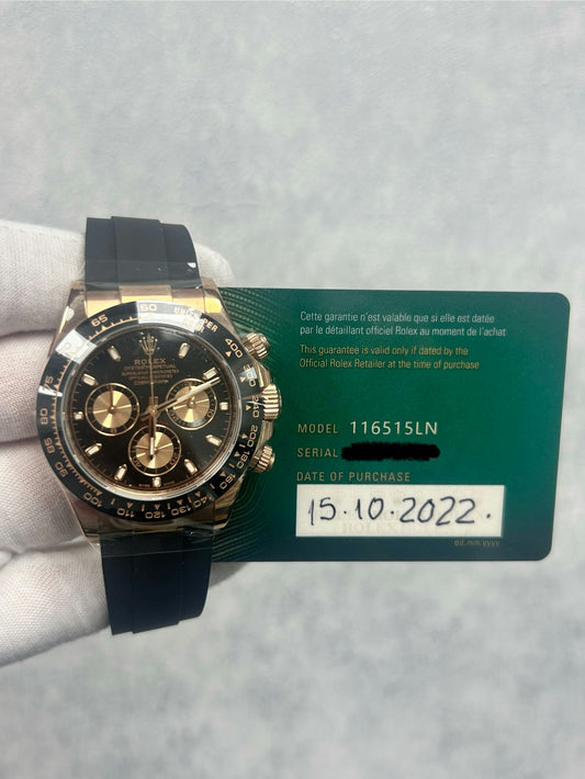 Rolex Daytona 116515LN with Card